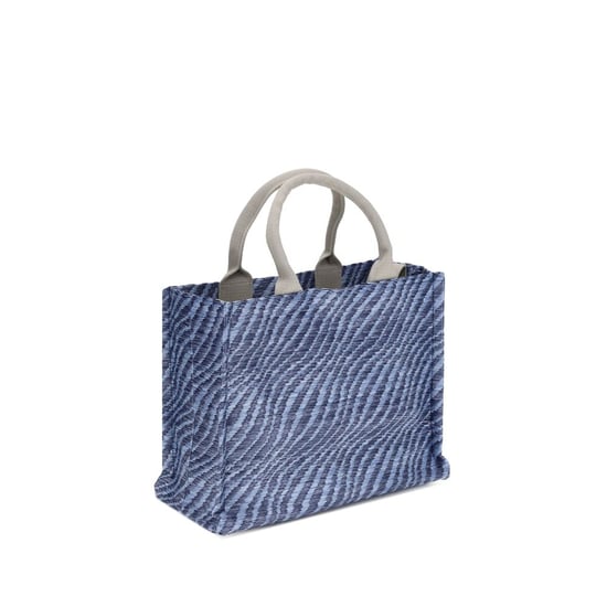 Marni Blaue Stoff Schultertasche - Image 3