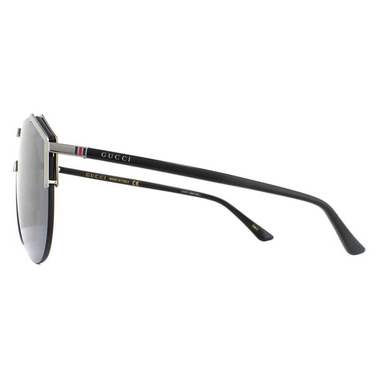 Lunettes De Soleil Gucci GG0584S 001 Ruthénium Et Gris Noir - Image 3