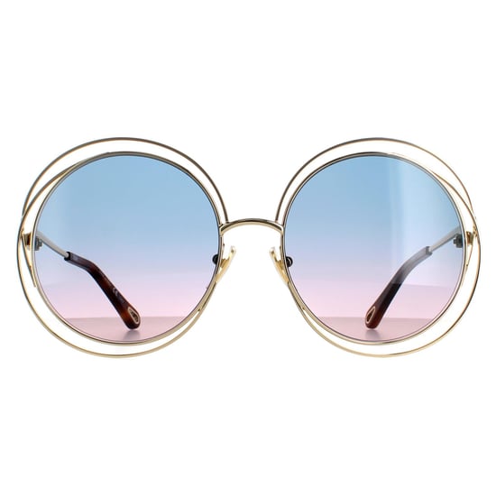 Chloe Round Womens Gold Blau Rosa Gradient CH0045S - Image 1