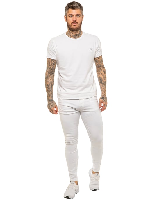 Enzo Herren Skinny Super Stretch Denim Jeans - Image 6