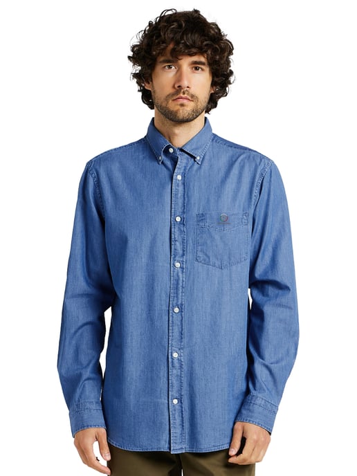 Enzo | Herren Regular Fit Denim Hemd - Image 1