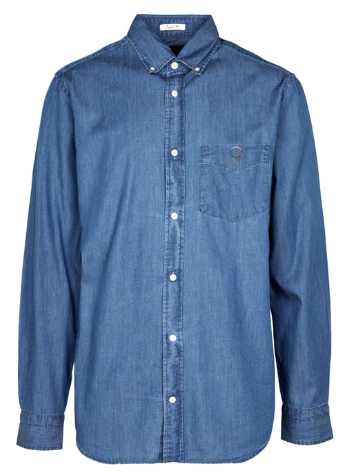 Enzo | Herren Regular Fit Denim Hemd - Image 4