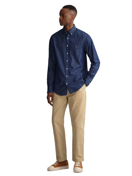 Enzo | Herren Regular Fit Denim Hemd - Image 5