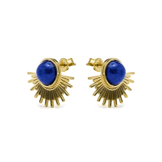 Luxenter Ohrringe aus natürlichem Lapislazuli in 18K Gelbgold - Viwing - Image 3