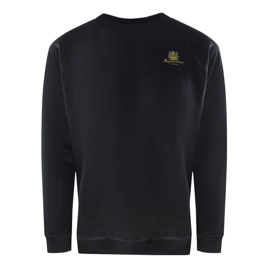 Aquascutum - Iconic Crest - Schwarzes Trainingsset Mit Rundhalsausschnitt - Image 2