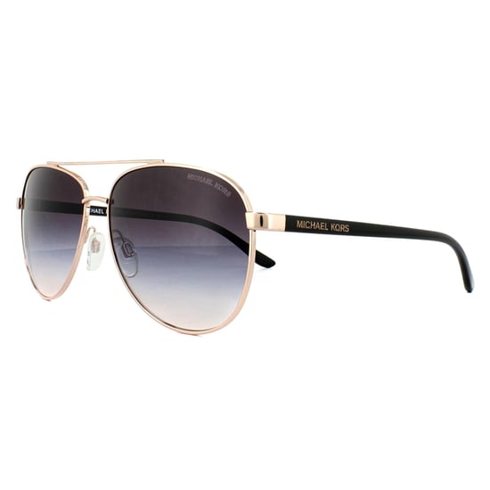 Michael Kors Aviator Womens Rose Gold Braun Gradient Sonnenbrille - Image 2