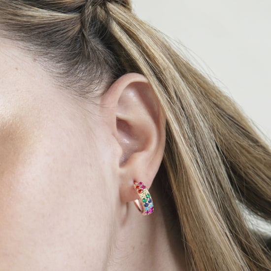 Luxenter Sterling Silber 925 Ohrringe mit Multicolour Zirkonia in 18K Roségold - Imewa - Image 4