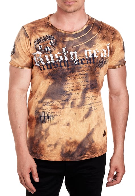 Farbverlauf Batik T-Shirt mit Logo-Druck - Image 3