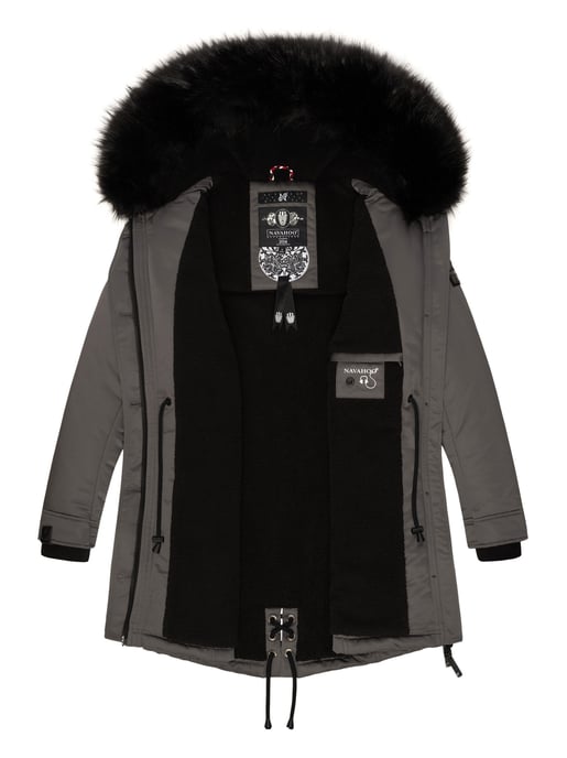 Navahoo Damen Winterjacke Luluna-Princess – Warm, Stylisch & Mit Teddyfell und Kunstfellkragen - Image 5