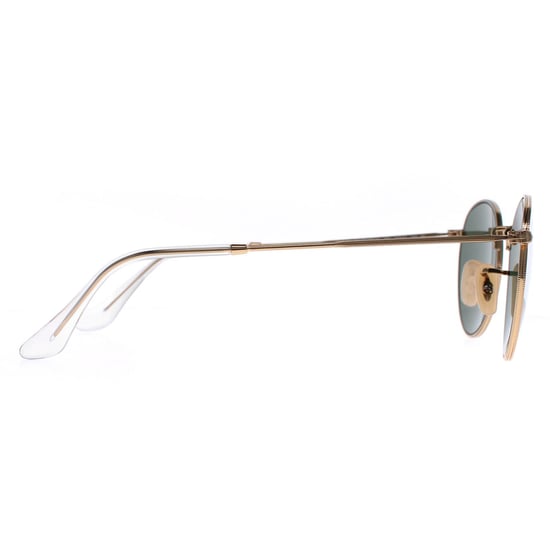 Ray-Ban Runde Unisex Gold Grün Sonnenbrille RB3447 Runde Metall - Image 4