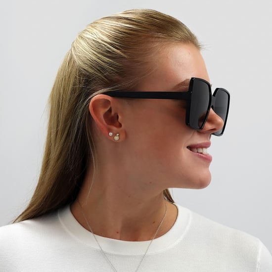 Saint Laurent Square Damen Schwarz Grau Sonnenbrille - Image 5