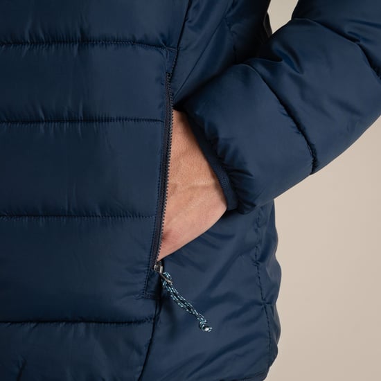 Craghoppers - "Compresslite IX" Steppjacke für Herren, mit Kapuze (Marineblau) - Image 4