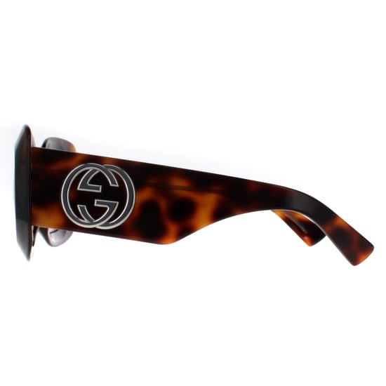 Gucci Square Womens Havanna mit Silber Braun GG1695S - Image 3