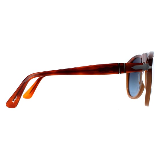 Lunettes De Soleil Persol 0649 1025S3 Resina E Sale Bleu Brun Polarisé 54mm - Image 4