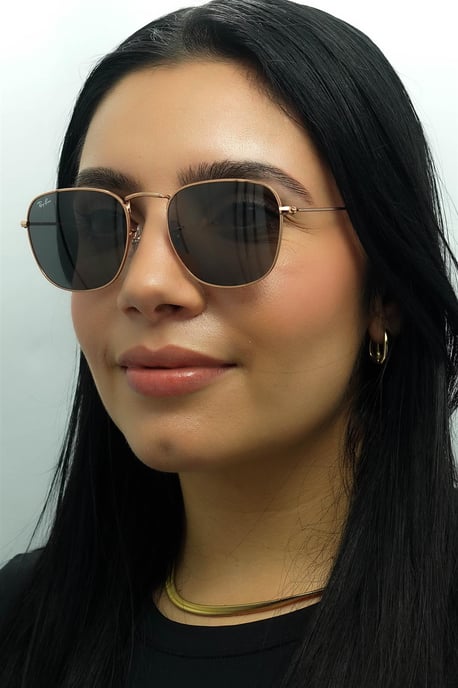 Ray-Ban Square Unisex Rose Gold Dunkelgrau RB3857 Frank - Image 5