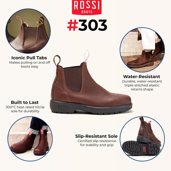 Rossi 303 Endura Chelsea-Stiefel aus Redwood-Braun - Image 2