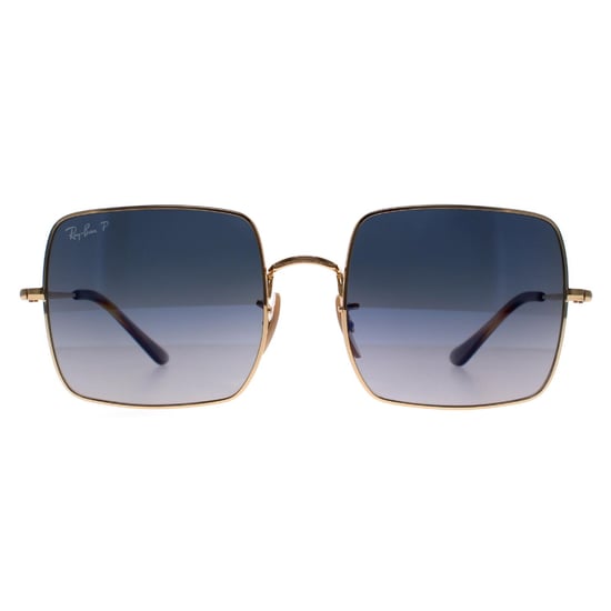 Ray-Ban Square RB1971 914778 polished gold blue grey gradient polarized sunglasses - Image 1