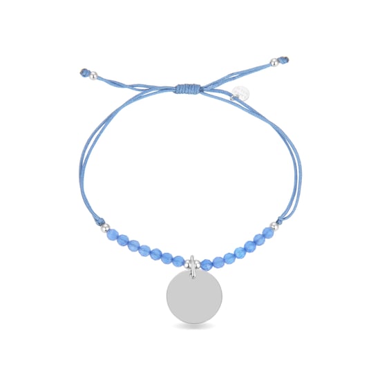 Luxenter mi sol-Armband aus 925er Sterlingsilber und blauem Achat mit rhodinierter Oberfläche - Image 3