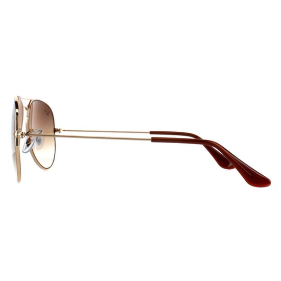 Ray-Ban Aviator Unisexe Gold Brown Gradient Sunglasses RB3025 - Image 3