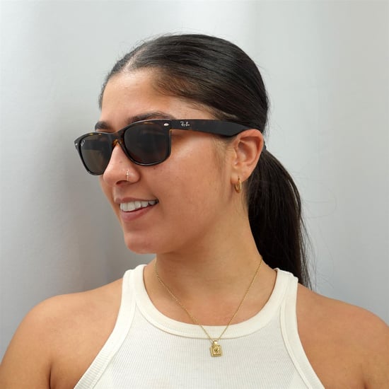 Lunettes De Soleil Ray-Ban Nouveau Wayfarer 2132 902/57 Tortue Brun Polarisé 55mm - Image 6