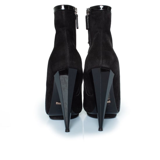 Gucci Olimpia Sandalen mit Riemen aus Lackleder und Wildleder - Image 6