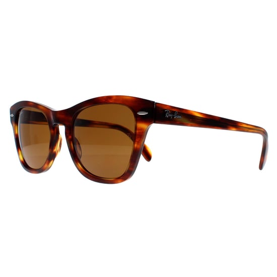 Ray-Ban Rechteck Unisex Gestreift Havanna Braun RB0707S - Image 2