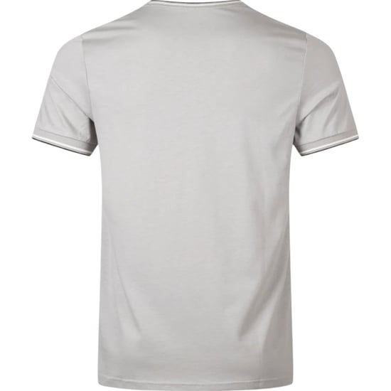 Fred Perry Twin Tipped T-Shirt In LimeStone Grey - Image 2