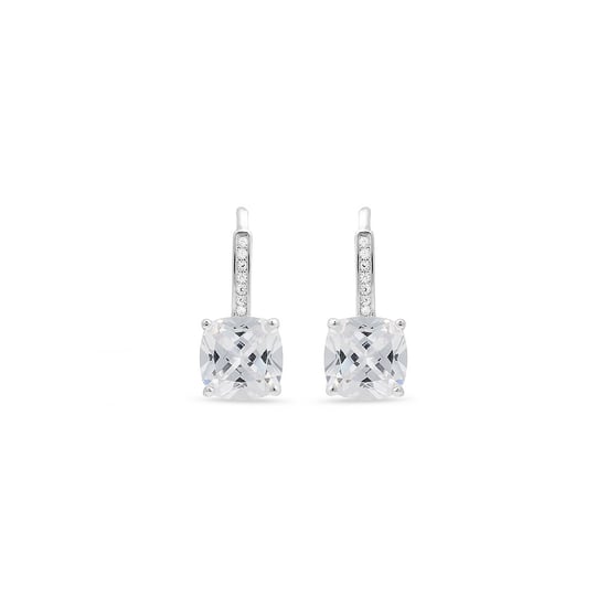 Luxenter Ohrringe, 925 Sterling Silber mathzi und rhodiniert glänzend Zirkonia Finish - Image 1