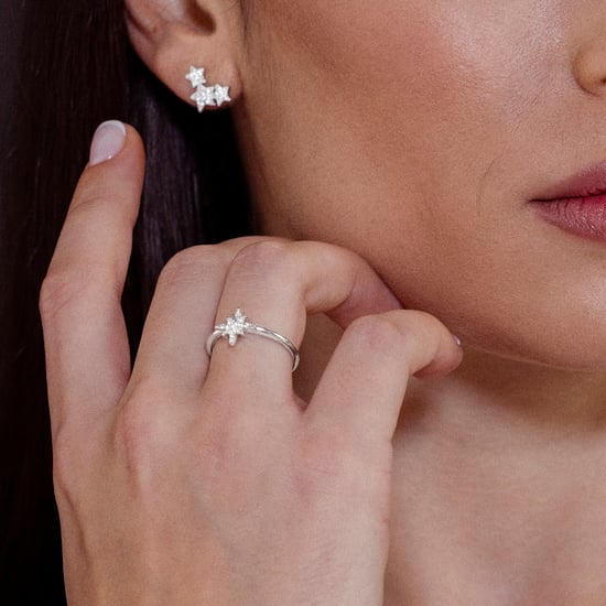 Luxenter Ring mit rhodiniertem Brillantzirkonia - Kimsel - Image 3