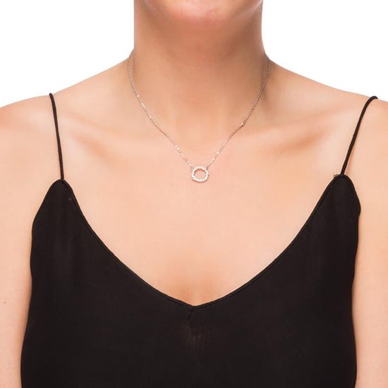 Luxenter Sterling Silber 925 Halskette mit rhodiniertem Brillant Zirkonia - Thilak - Image 2
