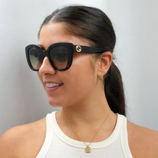 Gucci Cat Eye Sonnenbrille für Damen in Havanna Braun mit Farbverlauf - Image 5