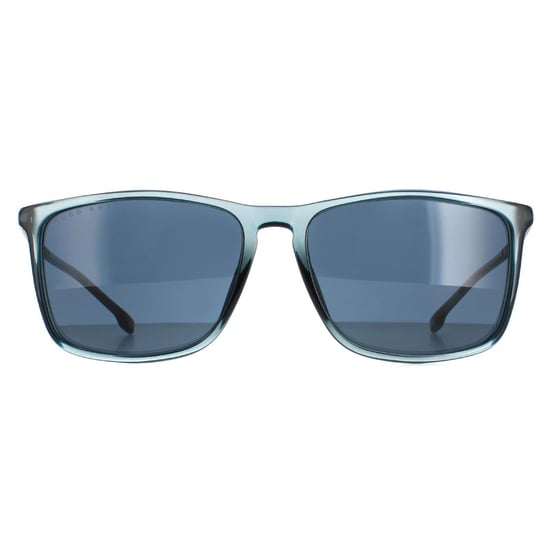 Hugo Boss Rectangle Herren Blau Blau BOSS 1182/S/IT - Image 1