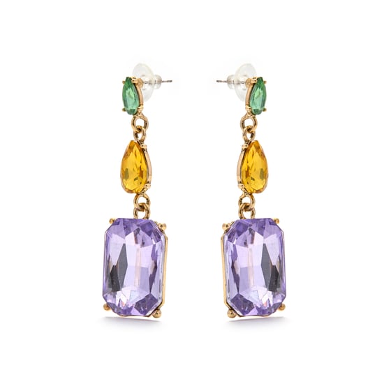 Luxenter Purpurkristall-Ohrringe aus 18k Gelbgold - Phiaqua - Image 3