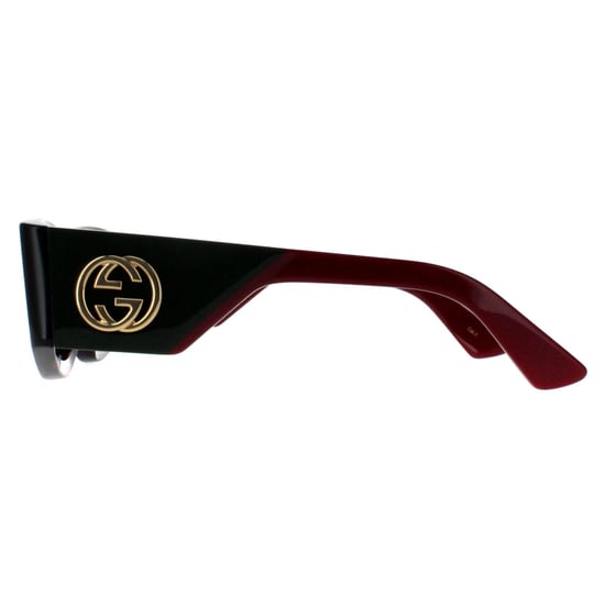 Gucci Rectangle Womens Havanna mit Grün und Rot Grün GG1664S - Image 3