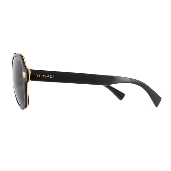 Versace Piloten Sonnenbrille Herren Schwarz Grau Polarisierend - Image 3