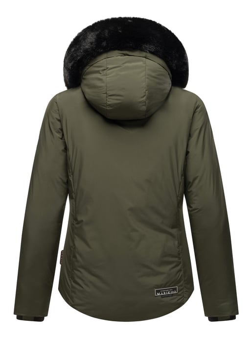 Marikoo Damen Winterjacke kurz mit Kunstfell & Teddyfutter – Morinaa - Image 5