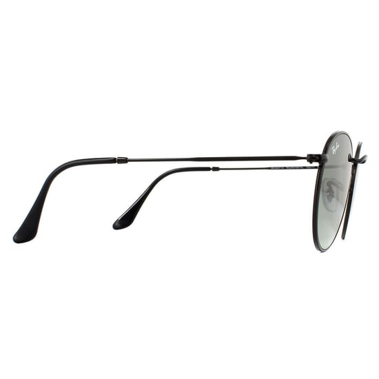 Ray-Ban Sonnenbrille Runde flache Gläser 3447N 002/71 Schwarz Grau Gradient 50mm - Image 4