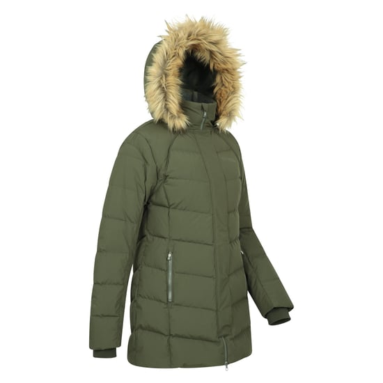 Mountain Warehouse Damen/Damen Isla II Lange Daunenjacke (Dunkles Khaki) - Image 4