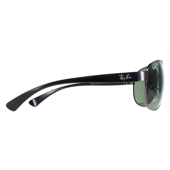 Lunettes De Soleil Ray-Ban 3386 Gunmetal Vert Polarisé 004/9A 63mm - Image 4