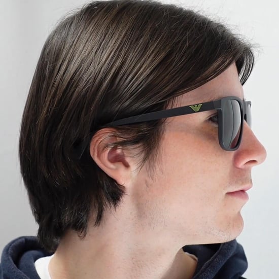 Emporio Armani Sonnenbrille EA4129 504287 Matt Schwarz Grau Gradient - Image 6