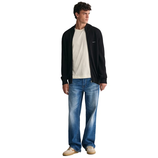 Gant Cotton Pique Half Zip Strickjacke - Image 5