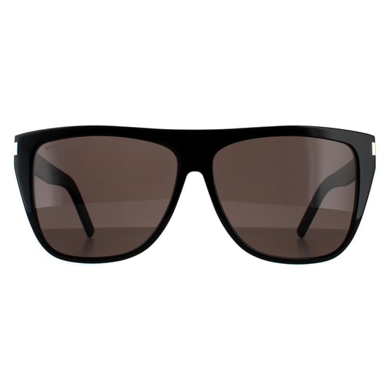 Saint Laurent Square Womens Schwarz Grau Rauch Sonnenbrille - Image 1