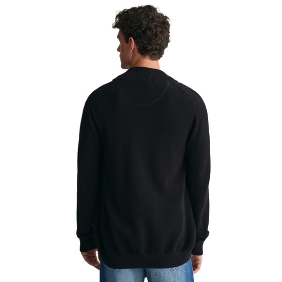 Gant Cotton Pique Half Zip Strickjacke - Image 3