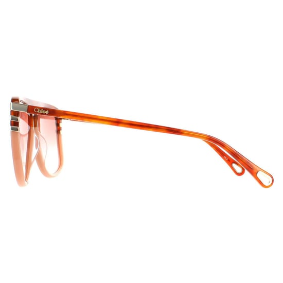 Chloe Aviator Damen Glänzend Blond Havanna Orange Farbverlauf CH0104S - Image 3