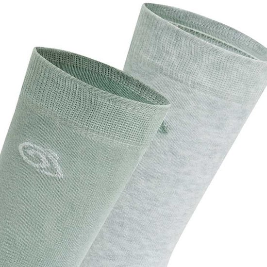 Craghoppers - Socken Insektenabwehr für Herren/Damen Unisex(2er-Pack) (Hellgrau Meliert/Flechten-Grün) - Image 2
