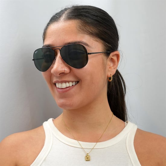 Ray-Ban Sonnenbrille Aviator Metall II RB3689 914831 Schwarz Grün - Image 6