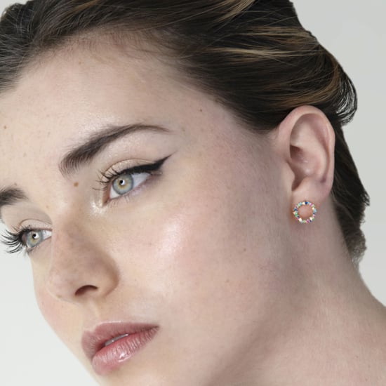 Luxenter Sterling Silber 925 Ohrringe mit mehrfarbigen Zirkonia in 18K Gelbgold - Thilak - Image 4