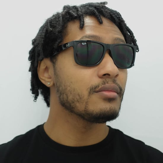Ray-Ban Sonnenbrille Justin 4165 601/71 Glänzend Schwarz Grün - Image 5
