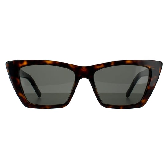 Saint Laurent Cat Eye Damen dunkle Havanna grau Sonnenbrille - Image 1