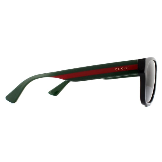 Gucci Rectangle Mens Schwarz Grün Rot Grau Sonnenbrillen - Image 4